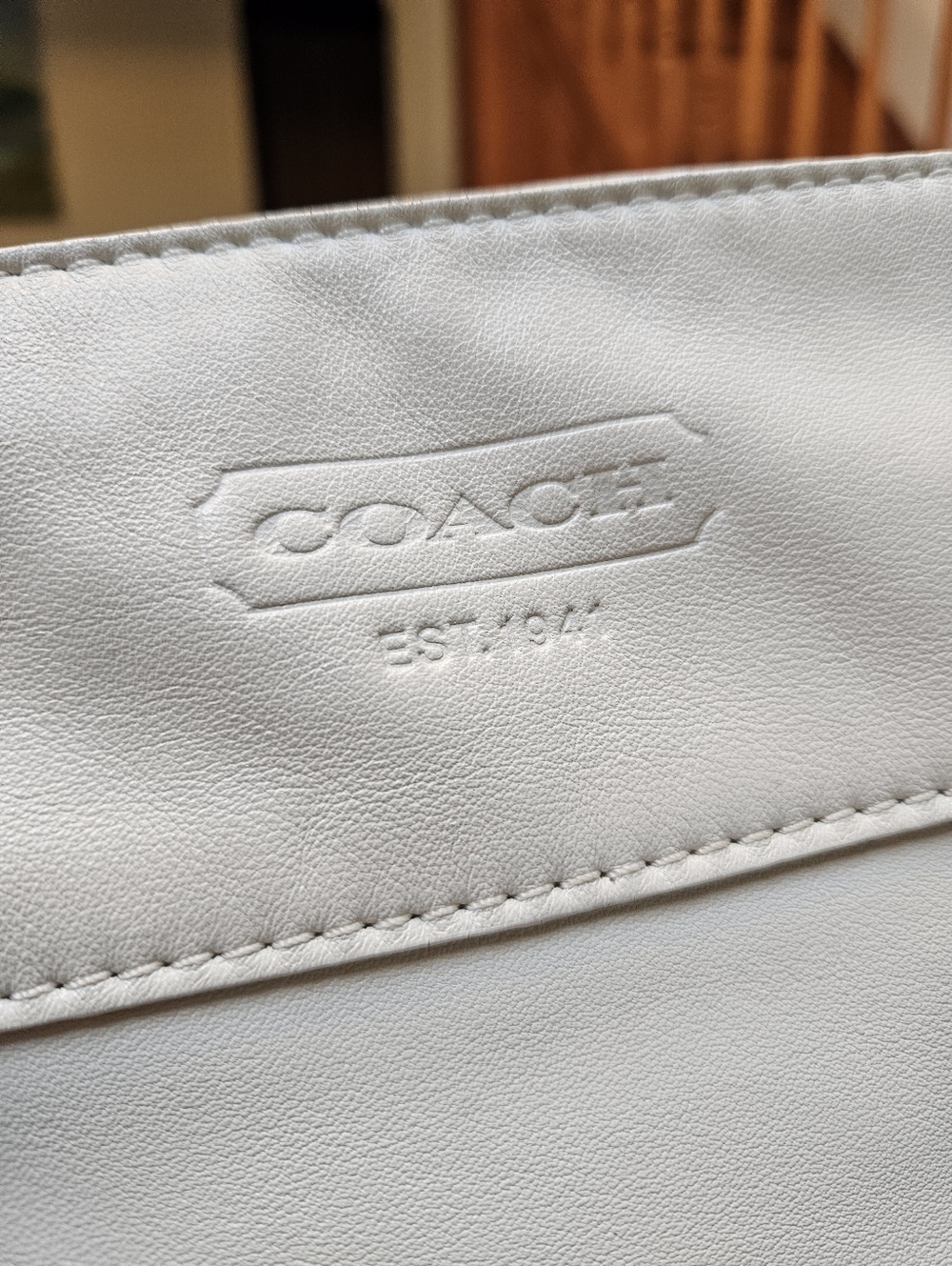 Coach Zoe Ivory Leather Hobo Shoulder Bag - Picture 6 of 16